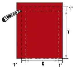 1" Y 1" X 1"