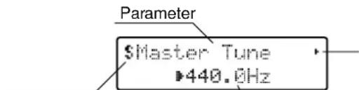 Parameter $Master Tune ▶440.0Hz