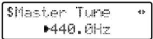 ROLAND RD-600 - (M Aster Tune) ...... Standard Wert: 440 . 0 Hz - 1
