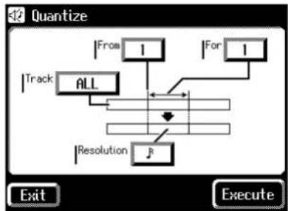 ROLAND Music Atelier AT-45 - Korrigieren der Noten-Positionen (Quantize) - 4