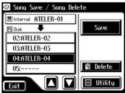 ROLAND Music Atelier AT-45 - Löschen von Daten einer Diskette - 1