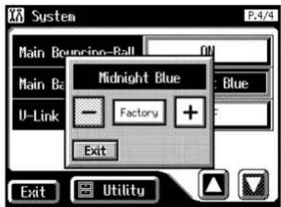 System Main Bourrion-Ball ON Main Ba : Blue U-Link Factory Exit Midnight Blue Exit Utility