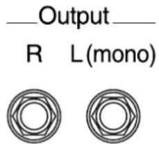 Output R L(mono)
