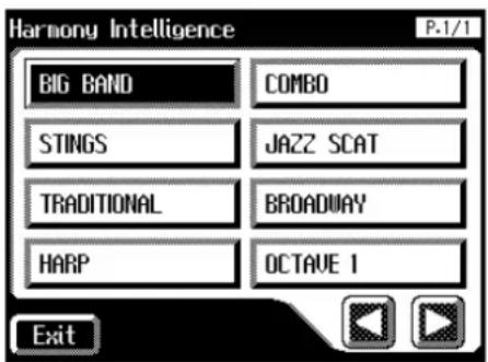 Harmony Intelligence P.1/1 BIG BAND COMBO STINGS JAZZ SCAT TRADITIONAL BROADWAY HARP OCTAVE 1 Exit