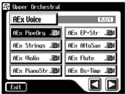 ROLAND Music Atelier AT-45 - Berühren Sie im Sub-Fenster das Feld (Active Expression Voice). - 1