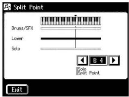 ROLAND Music Atelier AT-45 - ■ Verändern des Solo Splitpunktes - 5