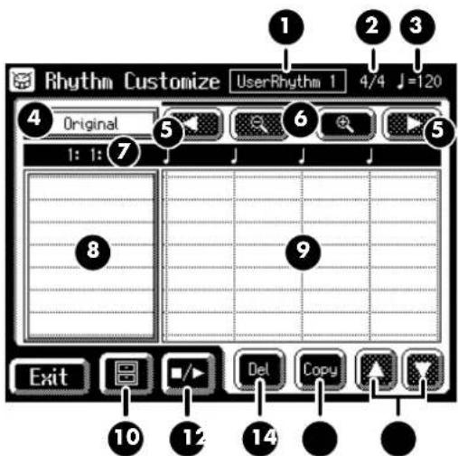 ROLAND Music Atelier AT-45 - ■Aufrufen des Rhythm Customize-Displays - 4