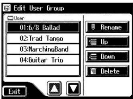 ROLAND Music Atelier AT-45 - Umbenennen der Rhythmen des User-Speichers - 2