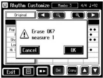 Erase OK? measure 1 Cancel OK