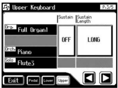 ROLAND Music Atelier AT-45 - ■Verändern der Sustain-Länge - 3