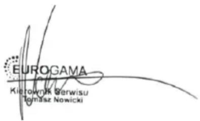 EUROGAMA Kierownik Berwisu Tomasz Nowicki