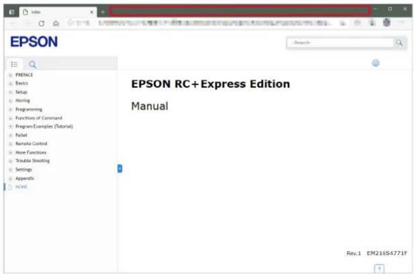 EPSON PRETACE Basics Setup Moving Programming Functions of Command Program Examples (Tutorial) Pallet Remote Control More Functions Trouble Shutting Settings Appendix MORE EPSON RC+Express Edition Manual Rev.1 EM216S4771F