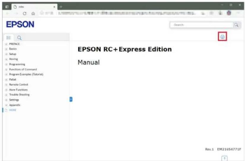 EPSON EPSON RC+Express Edition Manual Rev.1 EM216S4771F
