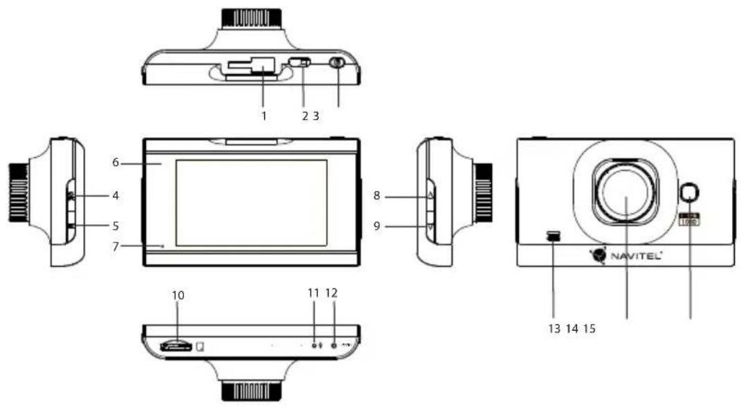 Navitel MSR500 - Device layout - 1