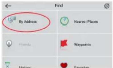 By Address Nearest Places Farms Waypoints Favorites