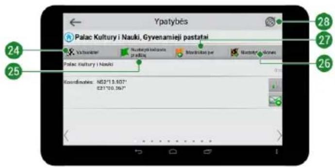 Ypatybės Palac Kultury i Naulki, Gyvenamieji pastafai 24 25 28 27 26 Palac Kultury i Naulki Koordimatis: MS3°13.907' E21°10.367'