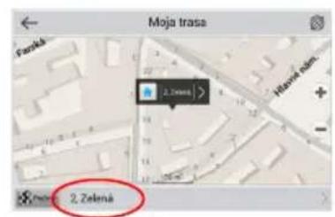 Moja trasa Pocká 2. Zelena 2. Zelena