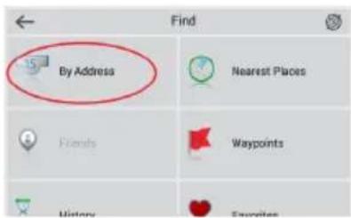 By Address Find Nearest Places Friends Waypoints History Favorites