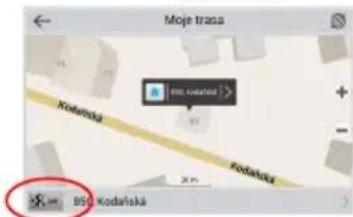 Moje trasa Kodarska BSU Kodarska