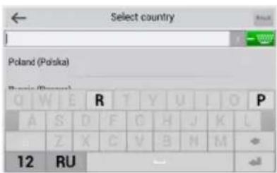 Select country Poland (Polska) Rusie (Ponska) Q W E R T Y U I O P A S D F C H J K L Z X C V B M M 12 RU