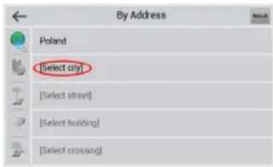 By Address Poland [Select city] [Select street] [Select building] [Select crossing]