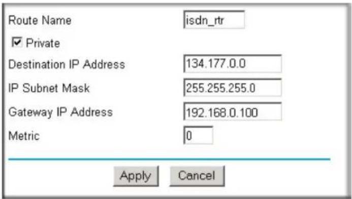 NETGEAR WGXB102 - Router Mode Static Routes - 1