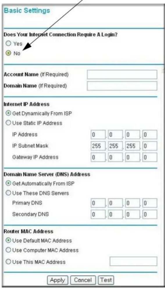 NETGEAR WGXB102 - Router Mode Manual Internet Connection Configuration - 1