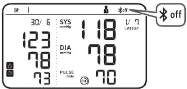 30/ 6 SYS mmHg 1.18 I / ? LATEST 123 78 78 78 PULSE /min 70 off off