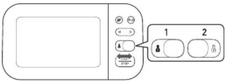 OMRON M500 Intelli IT HEM-7361T-D - Wählen Sie Ihre Benutzer-ID (1 oder 2). - 1