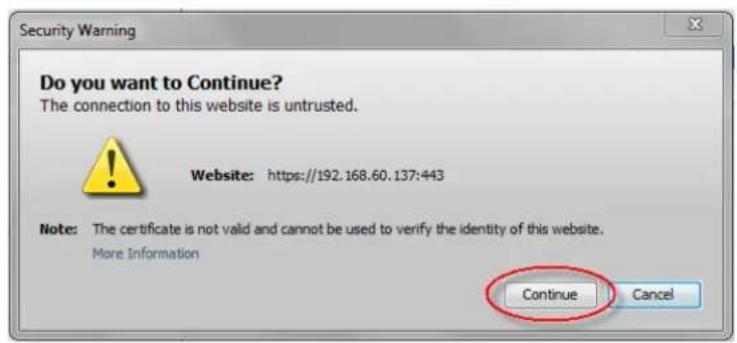 Raritan Dominion KX III DKX3-864 - Java Validation and Access Warning - 2