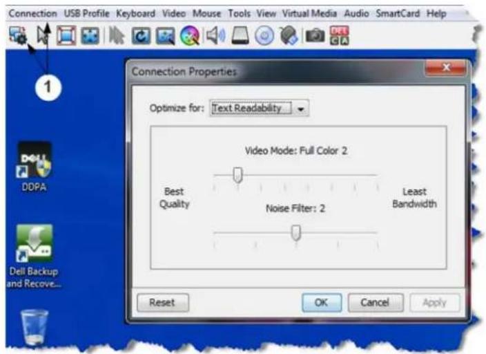 Raritan Dominion KX III DKX3-864 - To access connection properties: - 2