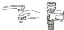ASPES ALV1045X - ★Connecting the water inlet hose - 1