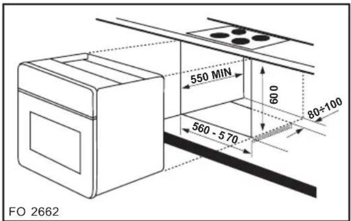 550 MIN 600 80÷100 560 - 570 FO 2662