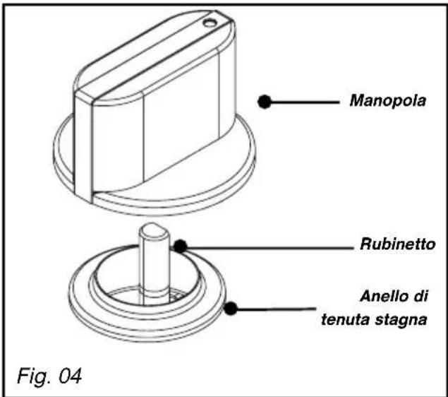 Manopola Rubinetto Anello di tenuta stagna Fig. 04