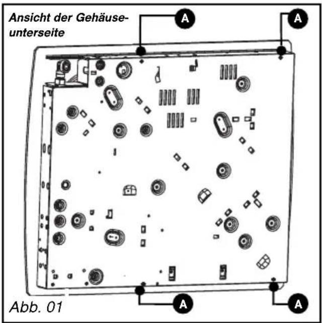 Ansicht der Gehäuse- unterseite Abb. 01