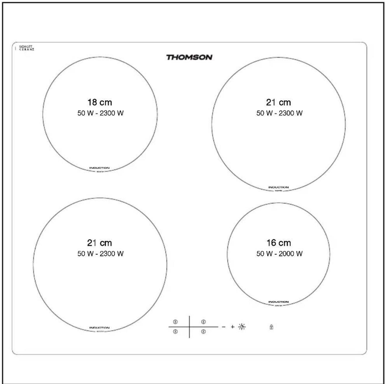 THOMSON IKT650VSD - • BESCHREIBUNG DER OBERSEITE - 1