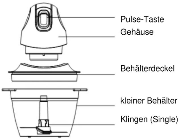 Pulse-Taste Gehäuse Behälterdeckel kleiner Behälter Klingen (Single)