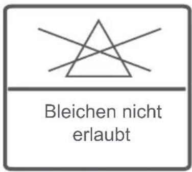 Bleichen nicht erlaubt