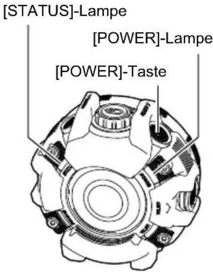 [STATUS]-Lampe [POWER]-Lampe [POWER]-Taste