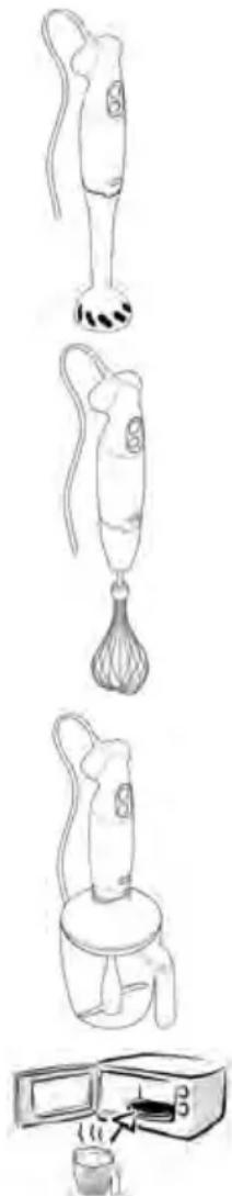 TEFAL PrepLine HB710188 - AVERTIZARE: lamele sunt foarte ascuțite - 1
