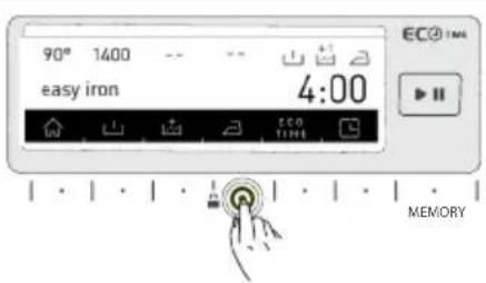 90° 1400 -- -- easy iron 4:00 ECO TIME MEMORY