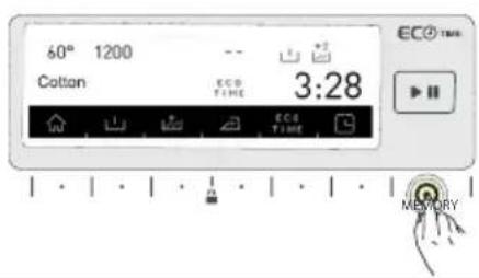 60° 1200 Cotton ECO TIME 3:28 ECO TIME MEMORY