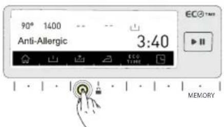 90° 1400 -- -- Anti-Allergic 3:40 ECO TIME MEMORY