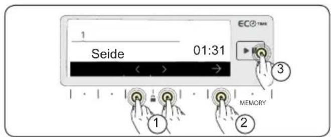 1 Seide 01:31 < > → ③ MEMORY ① ②