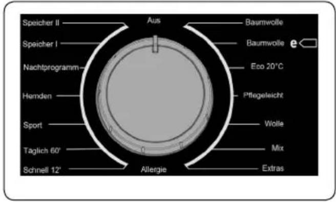 Speicher II Speicher I Nachtprogramm Hemden Sport Taglich 60° Schnell 12° Aus Baumwolle Baumwolle Eco 20°C Pflegeleicht Wolle Mix Extras Allergie