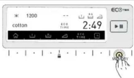 1200 cotton ECO TIME 2:49 ECO TIME MEMORY