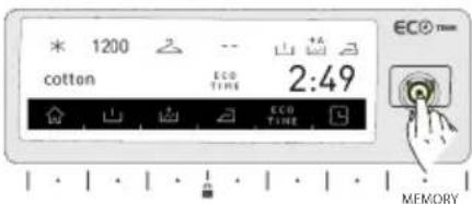 1200 cotton ECO TIME 2:49 ECO TIME MEMORY