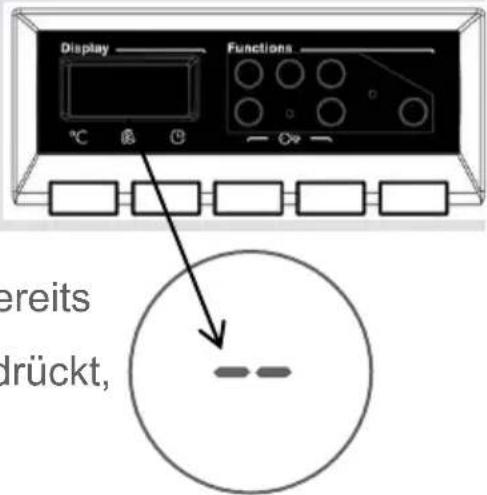 Display Functions ereits drückt,