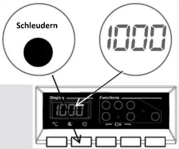 Schleudern 10.00 Display y Functions °C G G D+ -