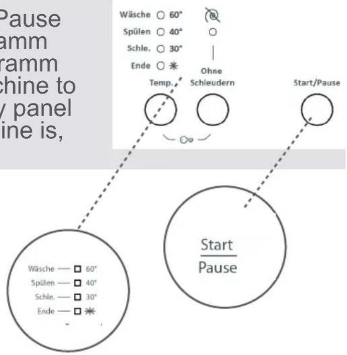 VESTEL VWM1042A2 - Start/Standby-Taste - 1
